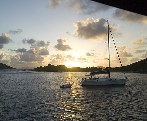 British Virgin Islands sunset
