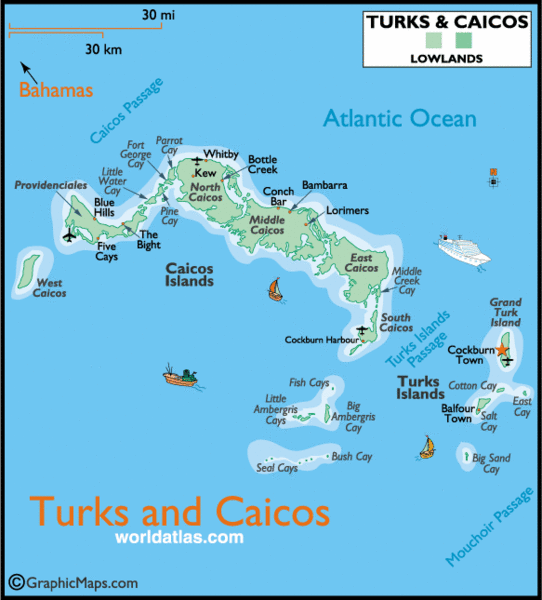 Turks-and-Caicos-Map