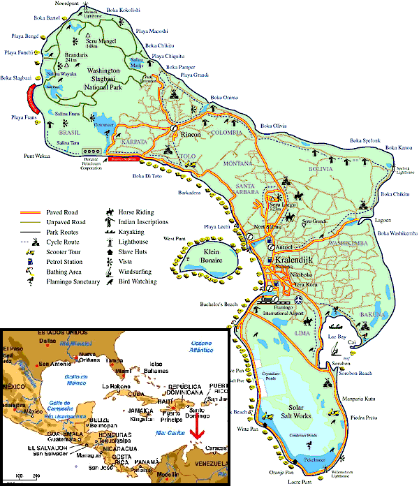Bonaire-map