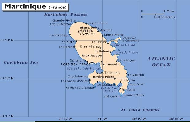 Martinique map