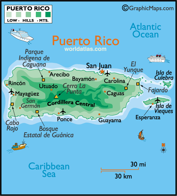Puerto Rico_map