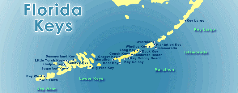 map of the florida keys